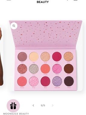 Moonslice Beauty 15-Color Pink Eyeshadow Palette — Pink Shades